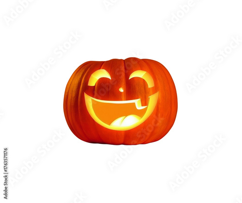 Set of cute Jack-o'-lantern vector icons with funny expressions