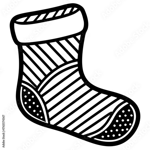 christmas boot vector