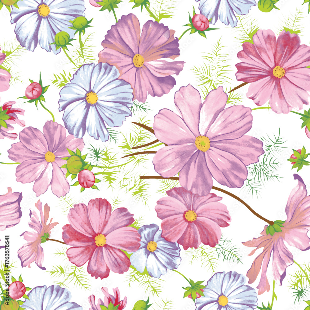 Obraz premium seamless floral background