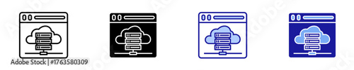 Cloud   Icon Set Multiple Style Collection