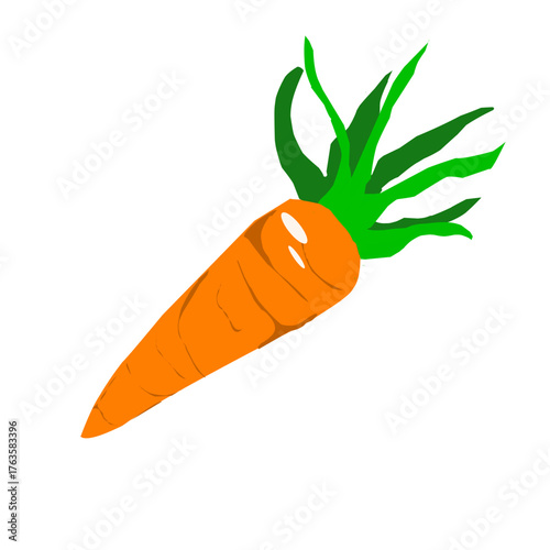 carrot isolated on white