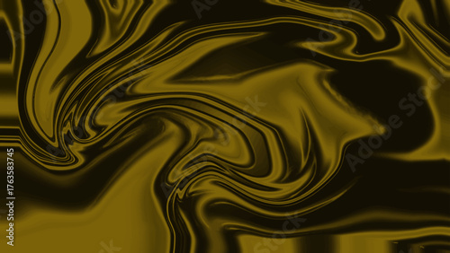 Dark emerald green and black liquid swirl abstract background and texture.