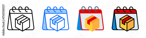Product Scheduling Icon Collection Set Multiple Style