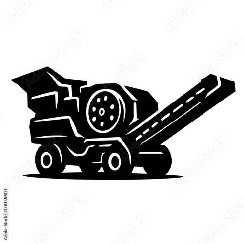 mobile rock crusher machine