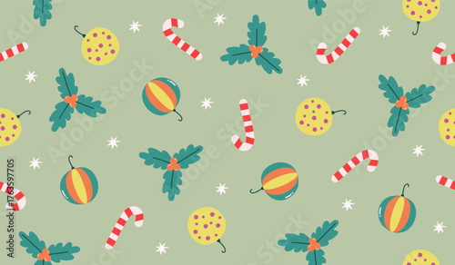 Cute christmas pattern background vector design