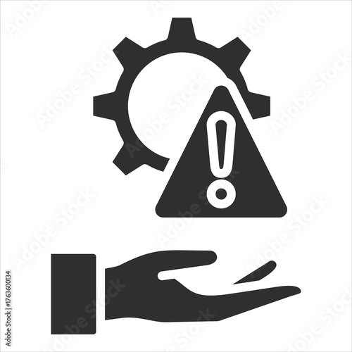 Risk Management Icon Single Vector Collection 