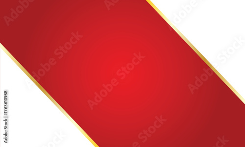 Free Download Elegant red and gold diagonal banner background with smooth gradient and clean white space. Modern luxury design perfect for presentation, invitation, celebration, or festive promotion. - GFXLoad