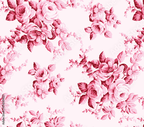 digital and textile Seamless Pattern.