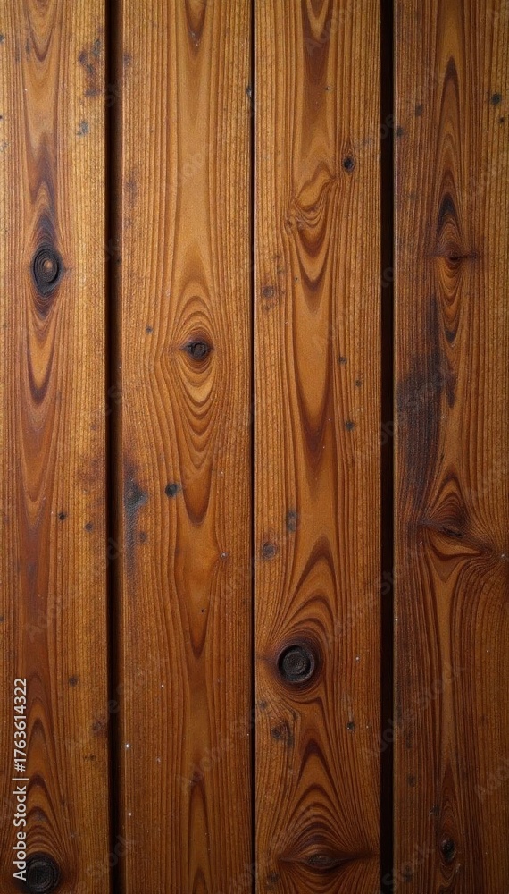Naklejka premium Close-up rustic cedar wood, rich grain, deep tones , timber, texture background