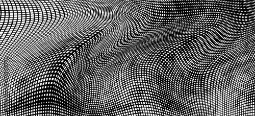 Point wave noise texture. Abstract dot background. Technological cyberspace background.