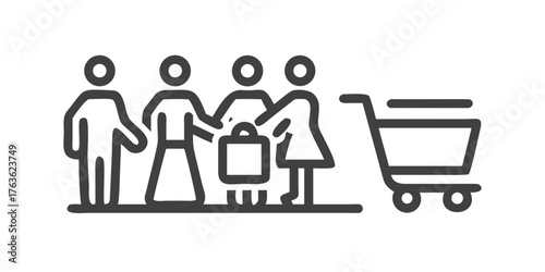 Shop line icon.