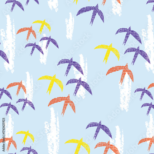 digital and textile Seamless Pattern.
