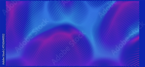 Convex background. Gradient texture. Grid surface. 3D illustration for brochure, poster, cover, card, presentation, flyer or banner.