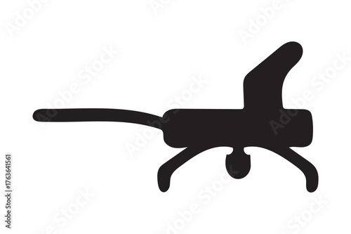 Vineyard sprayer silhouette.