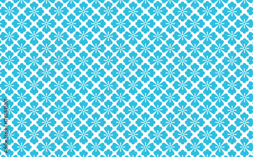 日本の伝統的な紋様素材。花菱紋のパターンのシームレスな和風デザイン素材。