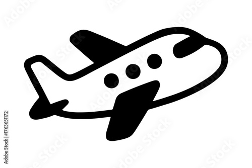 The airplane is gaining altitude