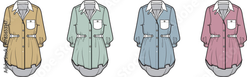 Fashionable Long Sleeve Shirt Collection in Multiple Colors