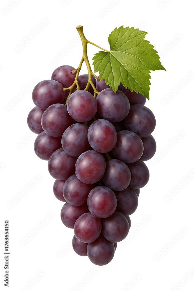 Fototapeta premium Juicy Purple Grapes High quality Realistic image.