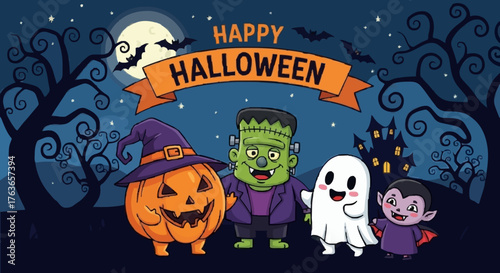 Helloween vector illustration - 8