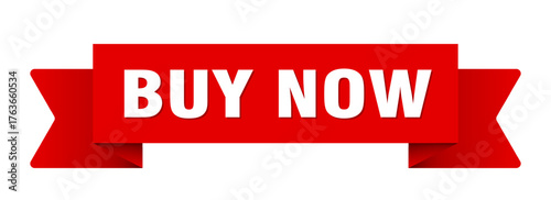 buy now ribbon isolated on transparent background. buy now ribbon