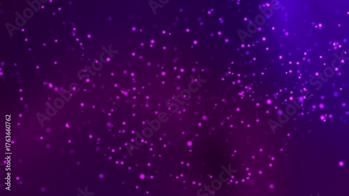 Purple gradient background with rotating and moving flashing dots decoration