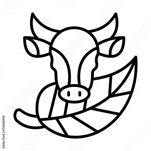 Organic Farming Icon Element For Design
