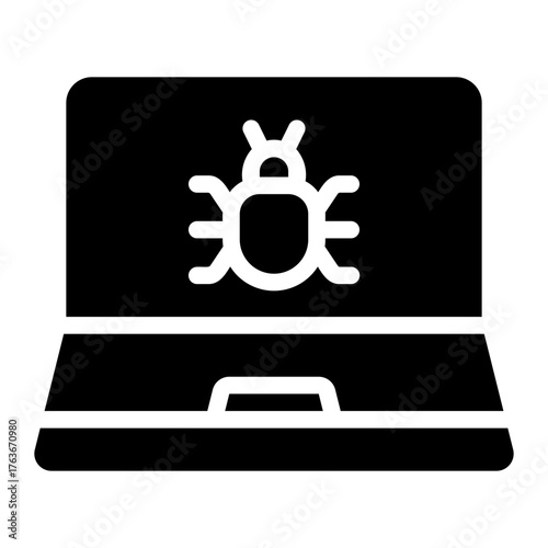 malware glyph icon