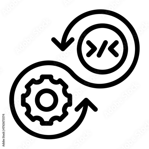 orchestrate line icon