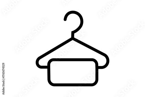 Hanger Icon. Hotel Amenities Icon . suitable for web site, app, user interfaces, printable etc. line icon style. simple vector design editable