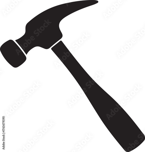 Collection of black silhouettes featuring a wide array of tools for construction woodworking and painting projects