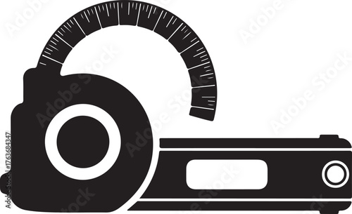 Comprehensive collection of black silhouettes for woodworking machine operation and general handyman tasks