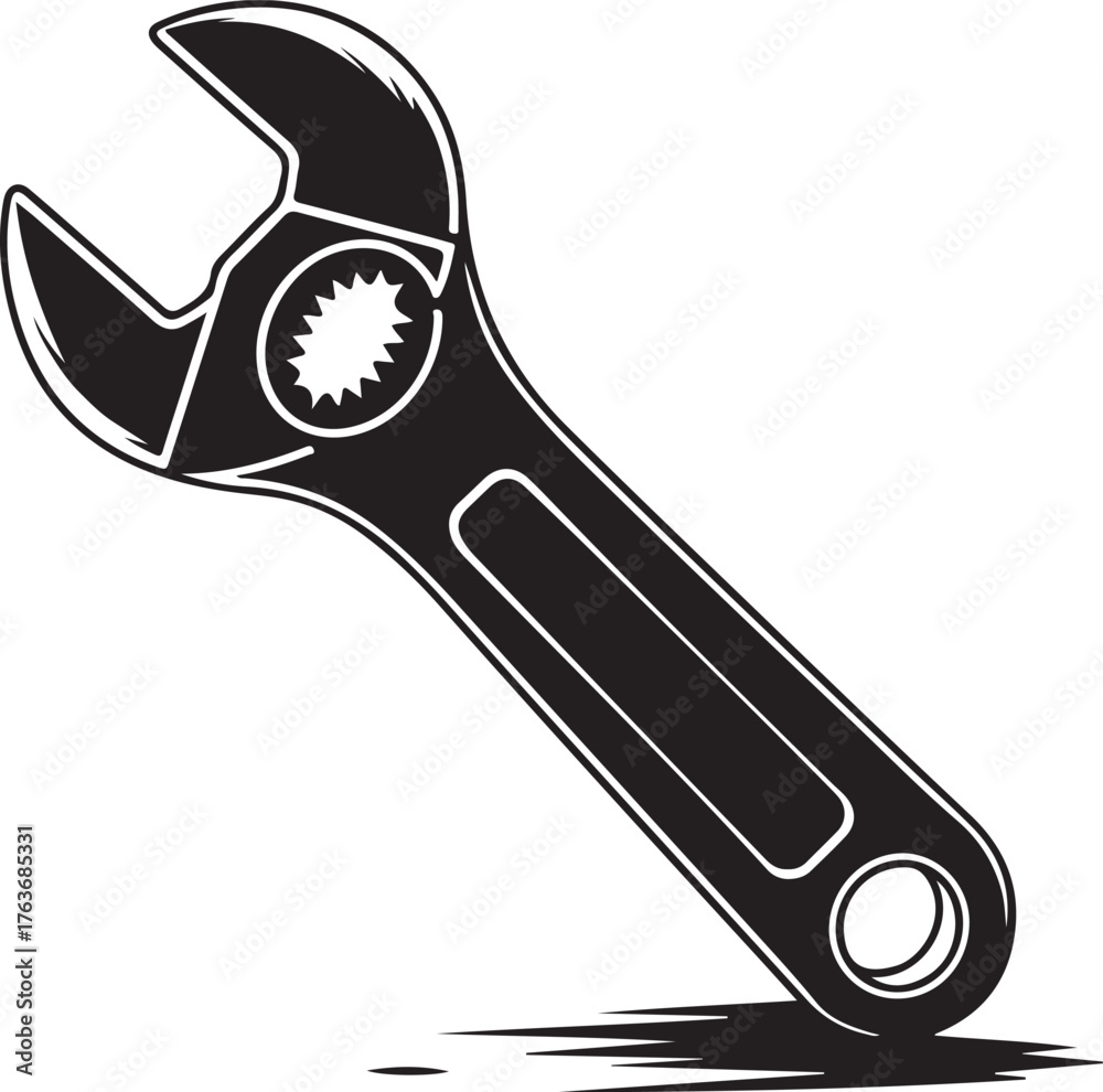 Obraz premium Collection of black silhouettes featuring machine woodworking handyman painting and cutting tools