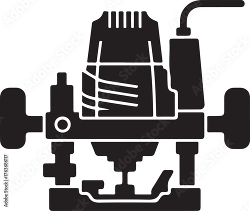 Collection of black silhouettes featuring various tools for woodworking painting and general handyman tasks