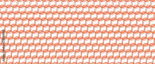 Seamless Red Geometric Line Pattern Background