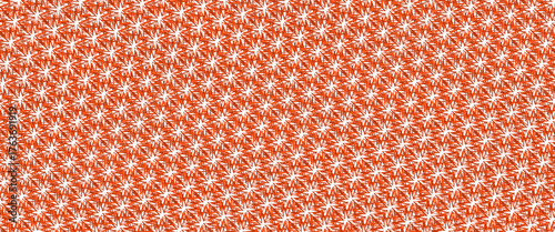 Retro Starburst Seamless Pattern in Red and White