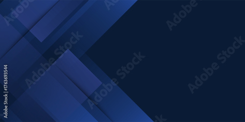 Modern dark blue paper background with dark 3d layered line triangle texture in elegant website or textured paper design.EPS10