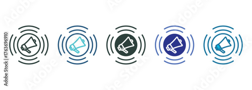 Viral Icon Set Multiple Style Of