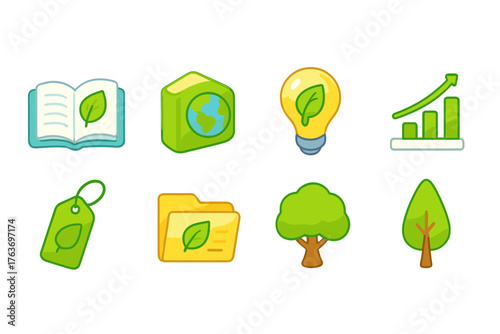 Environmental, eco friendly line icon set. Nature, sustainability icons outline collection