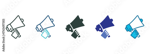 Marketing Icon Set Multiple Style Of