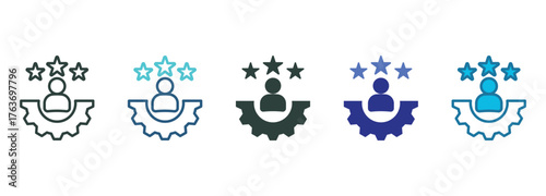 Experience Icon Set Multiple Style Of