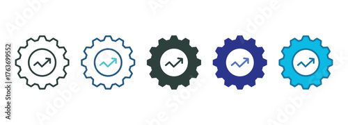Strategy Issues Icon Set Multiple Style Of