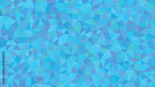 Abstract blue geometric pattern with various shades and shapes.
