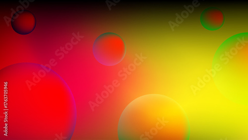 Red pink and yellow gradient mesh abstract background with ellipses nice for wallpaper or banner