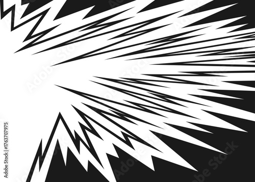 Minimalist background with jagged zigzag pattern and some copy space area