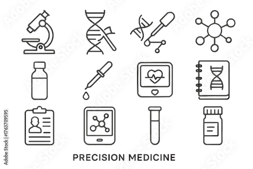 Icons tube notebook microscope pipette vial vector medicine model icon lab tablet