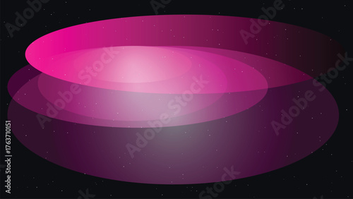 Cosmic Pink Rings Abstract Background Vibrant Gradients Elliptical Shapes Space Horizon Illustration Futuristic Glowing Nebula Vortex Design
