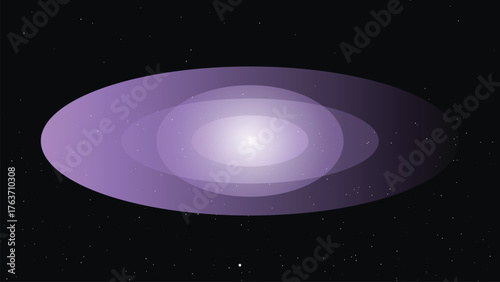 Cosmic Cloud Starfield Abstraction Futuristic Background Design Digital Art Space Galaxy Illustration Gradient Purple and Black Colors Textured Image