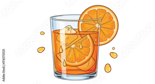 Delicious Pizza Slice with Pepperoni and Melting Cheese Illustration