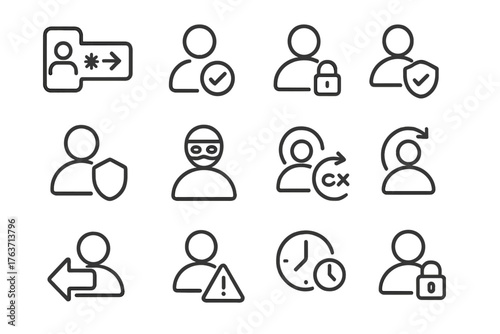 Shield access button granted icons vector privacy security user icon alert password