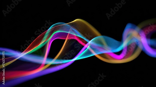 Colorful abstract waves